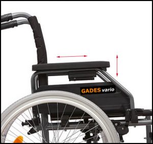 Resposabrazos regulable silla de ruedas
